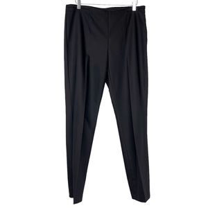 Chico’s Pants 2 Womens 12 Large Black Side Zipper Dressy Stretch Cotton Blend